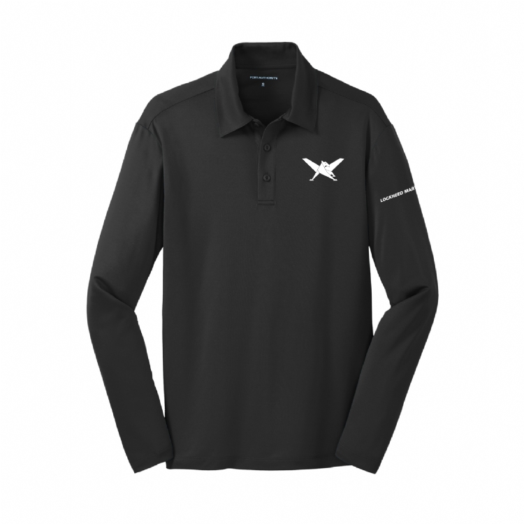 Mens Silk Touch Performance Long Sleeve Polo